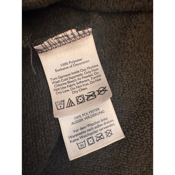 Eddie Bauer Men's Fleece 1/4 Zip Pullover Sweater Dark Green Size M - Picture 4 of 5